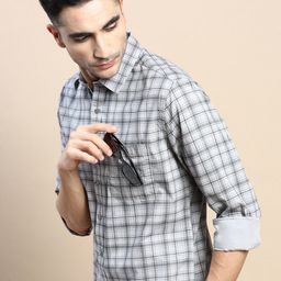 INVICTUS Sport Tartan Checked Slim Fit Cotton Casual Shirt-picture-13