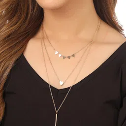 NVR Gold-Plated Layered Minimal Necklace-54