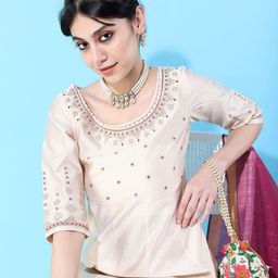 Vishudh Women Ethnic Motifs Viscose Rayon Kurta Set-image-3