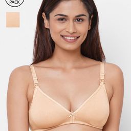 Inner Sense Women Nude Solid Sustainable Bra Pack of 2 IMB006E_6E--Skin-22