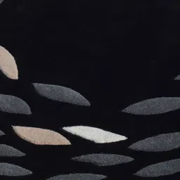 PRESTO Black & Grey Abstract Printed Hand Tufted Rectangular Carpet image 4