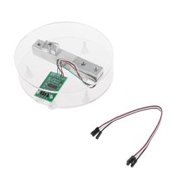 REES52 Pressure Sensor,10 kg+ HX711AD Module,+4P DuPont Wire + Shell, Weighing Electronic Weighing Sensor Kit image 1