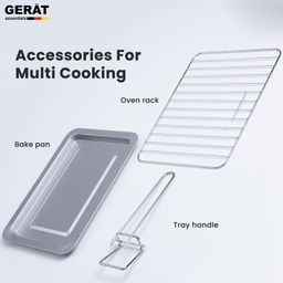GERAT OTG 10L | Temperature Control Knob, Temperature Range from Low to 230°C, 60 Minutes Timer, 230V-50Hz, 800W | 1 Year Warranty, White image 5