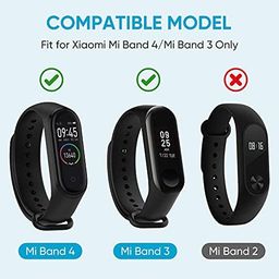 Inefable® Mi Band 3 & 4 Strap Band Wristband Strap Compatible with Mi Band M3 & M4 Original Device Not Included | image 5