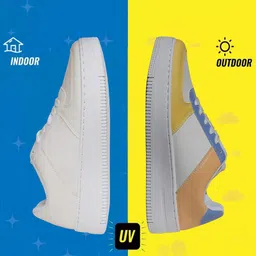 The Roadster Lifestyle Co. Women Yellow  Lightweight Lace-Up Sneakers-15