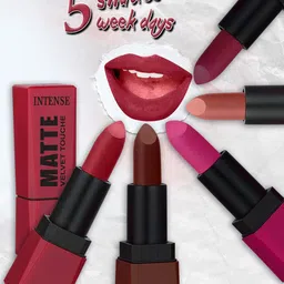FORFOR Set of 3 Intense Matte Waterproof & Long Lasting Lipstick - 3.5 g each image 2