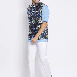 Hangup Men Kurta with Trousers & Nehru Jacket image 2