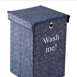 Kuber Industries 5 Pcs Printed Foldable Laundry Baskets With Ring-75-L image 3