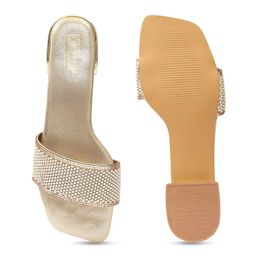 Maysun Embellished Open Toe Flats image 2
