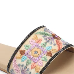 Anouk Embroidered Open Toe Flats image 4