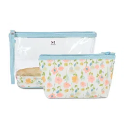NFI Essentials Women's Floral Cosmetic Travel Makeup Pouch (Pack of 2)-picture-0