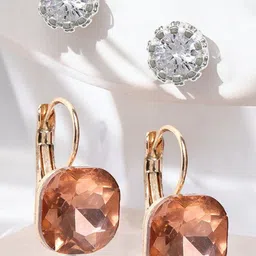 fabula Square Studs Earrings-10