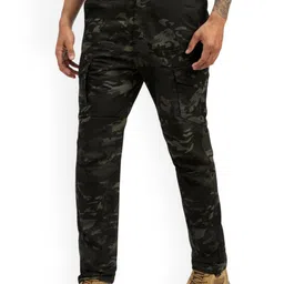 MOUNTMILLER Men Camouflage Printed Cargos Trousers-picture-6