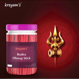 kreyam's Red Wooden Rudra Dhoop Stick-image-69