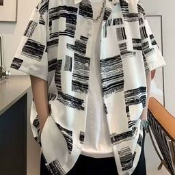 StyleCast x Revolte Geometric Printed Cutaway Collar Shirt-picture-13