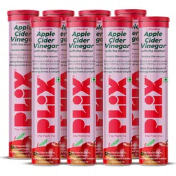PLIX THE PLANT FIX Set Of 8 Apple Cider Vinegar Effervescent- 15 Tablets Each- Apple-7