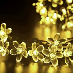 Kuber Industries Orange Flower Shape String Lights image 5