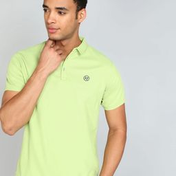 Kolor Fusion Men Solid Polo Collar T-shirt-image-45