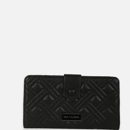 Van Heusen Woman Women Leather Geometric Textured Two Fold Wallet-43