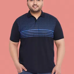 Sztori Geometric Printed Polo Collar T-shirt-image-67