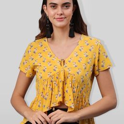 PRETTY LOVING THING Women Floral Printed A-Line Top-image-80