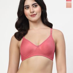 LILY ayir Pack Of 2 Full Coverage Seamless Non Padded T Shirt Bra-picture-20