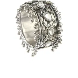 Sangria Oxidized Beaded Bangle-image-39