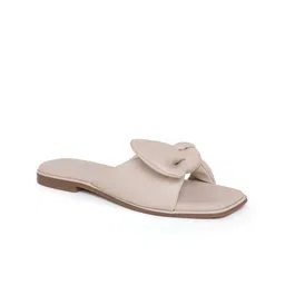 CAMLEE COMFORT Women Solid Open Toe Flats with Bows-7