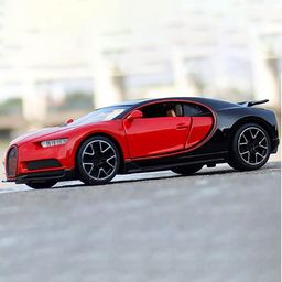 UKAXA Kids 132 Die Cast Metal Model Chiron Toy Car Pullback Openable Door Sound & Light-51