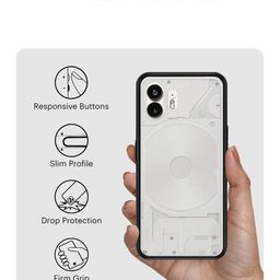 DailyObjects Frosted Clear Nothing Phone 2 Back Case image 4