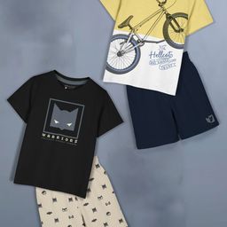 HELLCAT Girls Printed T-shirt with Shorts-image-51