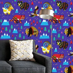 ArtzFolio Printed UV-Resistant Anti-Bacterial Ethnic Tribal Pattern Peel & Stick Wallpaper-image-39