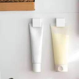 upkaranwale White 3 Pieces Toothpaste Holder Hanger Hooks-29