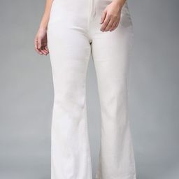 Miss Chase A+ Women Solid Bootcut High-Rise Light Fade Stretchable Jeans-picture-20