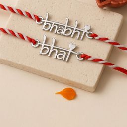 Anushka Jain Jewellery 925 Sterling Silver Bhai Bhabhi Thread Rakhi-image-52