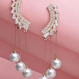 Bohey by KARATCART Contemporary Drop Earrings-17