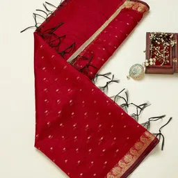 Soch Ethnic Motifs Woven Design Dupatta with Zari-image-11