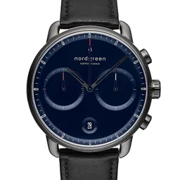 Nordgreen Men Dial & Leather Wrap Around Straps Analogue Chronograph Watch 5714205004774-3