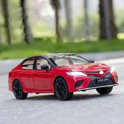 UKAXA Kids 1:24 Toyora Model Diecast Metal Car With Light Sound Pullback Openable Door-image-31