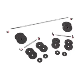 Domyos By Decathlon Textured Weight Training Dumbbells & Bars Set-30