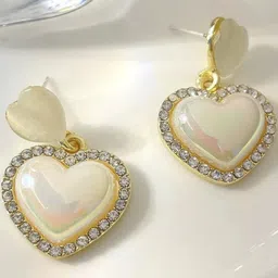 Anouk Heart Shaped Drop Earrings image 5