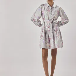The Label Life Floral Print Shirt Dress-image-47