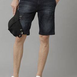 Voi Jeans Men Washed Cotton Denim Shorts-image-41