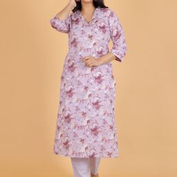 Aramya Women Ethnic Motifs Printed Patchwork Kurta-41