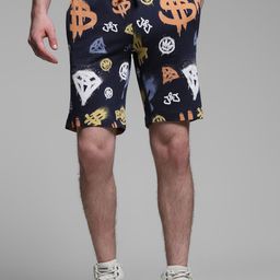 Jack & Jones Men Pure Cotton Floral Printed Low-Rise Shorts-picture-27