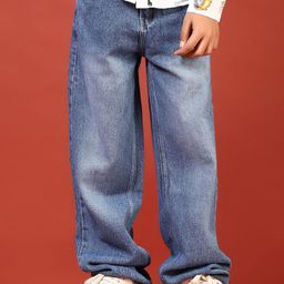 V-Mart Boys Regular Fit Mid-Rise Light Fade Jeans-picture-0
