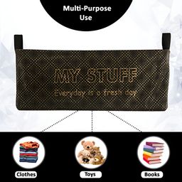Aura Black and Yellow Checked Collapsible FoldableMulti-Utility Organiser image 5