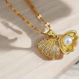 Khusha Creations Gold-Toned Stainless Steel Necklace-22