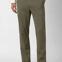 V Dot Men Slim Fit Mid-Rise Formal Trousers-image-90