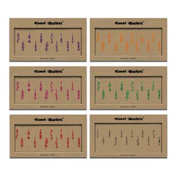 Comet Busters Set Of 6 Traditional Designer Bindis-12Pc Each image 1